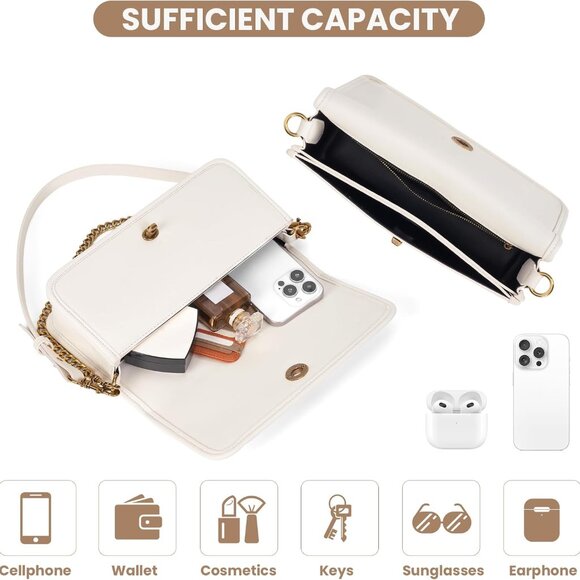 Women Shoulder Bag Faux Leather Small Crossbody Purse for Daily Use - Picture 5 of 6